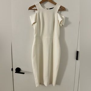 Sandra Angelozzi white cold shoulder dress (women size 32)